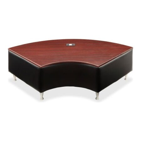 Lorell Lorell Black Leather Guest Seating - Fuze Modular Lounge Series LLR86921